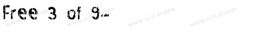Free 3 of 9字体转换